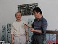 著名“新锐派”陶瓷艺术家、职业画家汉俑的画笔入藏绿宝石艺术陶瓷馆