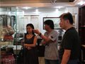 景德镇青年陶艺家张园园、荣宝斋画院画家郑生福做客绿宝石艺术陶瓷馆