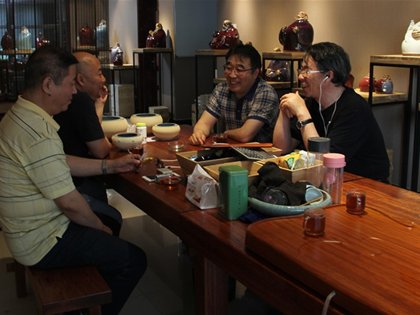 钧瓷雕塑大师李明的艺术表情