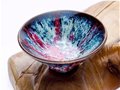 尹大中“窑变花釉斗笠盏”艺术作品欣赏